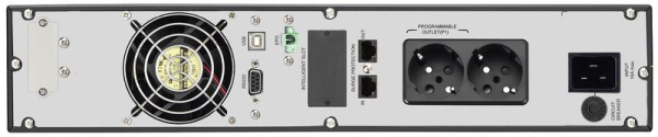 Джерело безперебійного живлення FSP Custos 2TL, 2000VA/1800W, RT2U, LCD, USB, RS232, 8xС13
