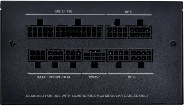 Блок питания SilverStone Decathlon  (750W),  >90%, 80+ Gold, 120мм, 1xMB, 24pin(20+4), 2xCPU 8pin(4+4), 4xMolex, 8xSATA, 4xPCIe 8pin(6+2), 1 x 12V-2x6,  Fully modular