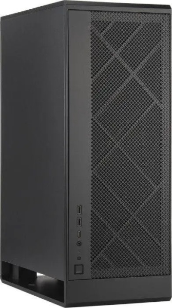 Корпус SilverStone Alta ALG1MB без БП, 2xUSB3.0, 1xUSBType-C, 1x180мм, VGA 355мм, LCS ready, mATX, чёрный