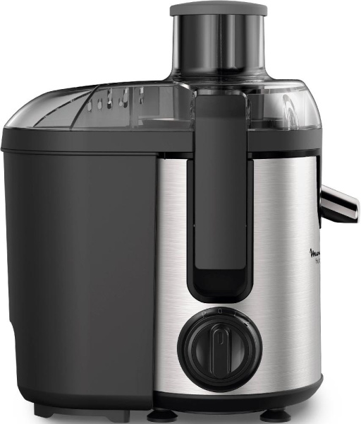 Соковыжималка Moulinex Frutelia+ центробежная 400Вт, жмых-0.95л, нерж. сталь, серо-черный