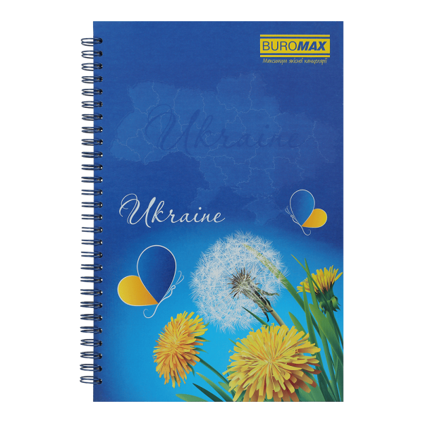 Книга для нотаток B5, 96 арк., пружина, кл., тв. лам. палітурка