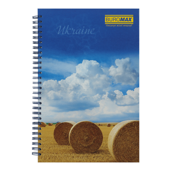 Книга для нотаток B5, 96 арк., пружина, кл., тв. лам. палітурка