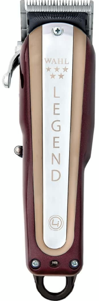 Машинка для стрижки WAHL Legend Cordless, акум., роторный мотор, насадок-8, расческа в компл., сталь, бордовый