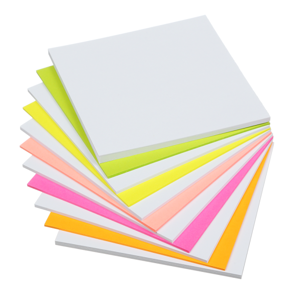 Блок паперу для нотаток ЛЮКС "ВЕСЕЛКА", 90х90х20мм, не склеєний