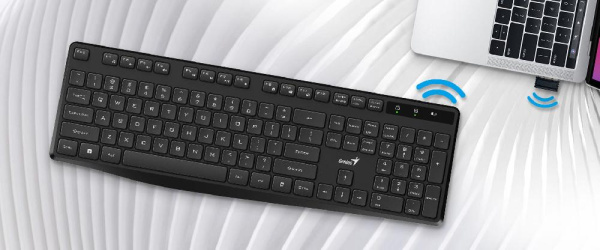 Клавиатура мембрана Genius KB-7200, 104key, WL, EN/UKR, черный
