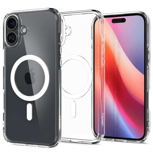 Чехол Spigen для iPhone 16, Ultra Hybrid MagFit, White