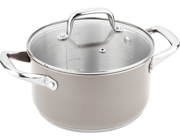 Кастрюля Lamart LT1046 JOLI, 18см, объём 2,7л бежевая