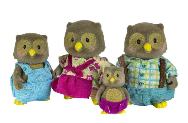 Набор фигурок Li'l Woodzeez Семья Сов