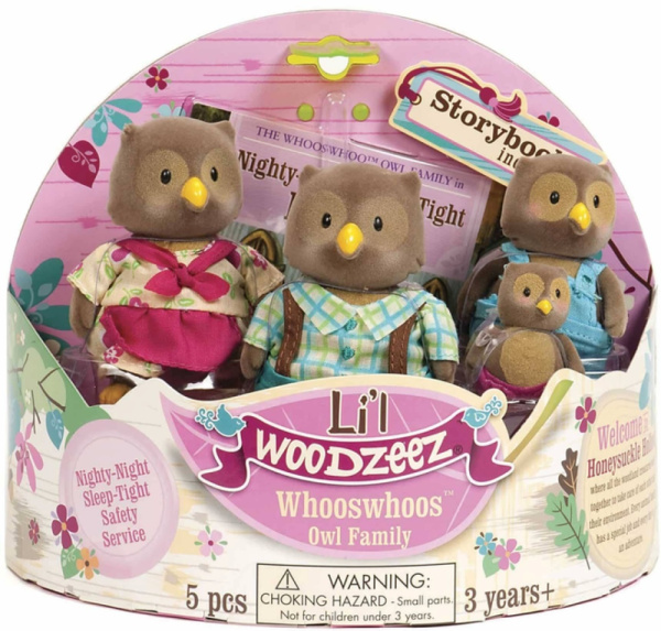 Набор фигурок Li'l Woodzeez Семья Сов
