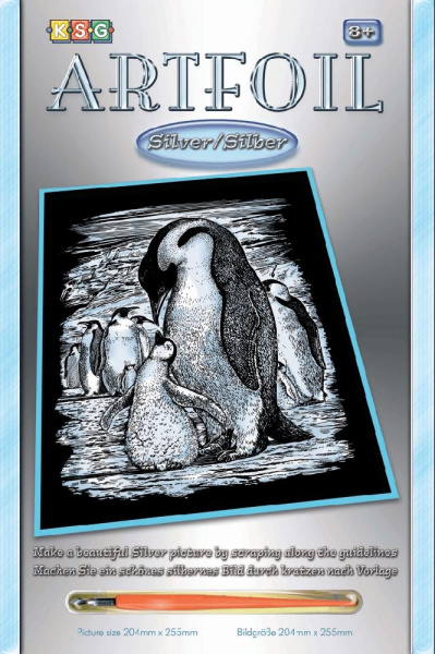 Набор для творчества Sequin Art ARTFOIL SILVER Пингвины