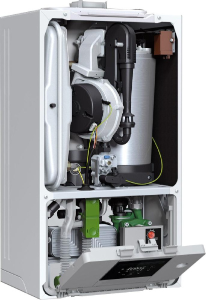 Котёл газовый Buderus Logomax Plus GB122i-24 KD H конденсационный двоконтурний  (з безпроводным подключеннием PLUX)