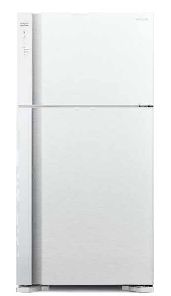 Холодильник с верхней мороз. HITACHI R-VG610PUC7GPW, 176х74х86см, 2 дв., Х- 365л, М- 145л, A++, NF, Інвертор, Білий (скло)