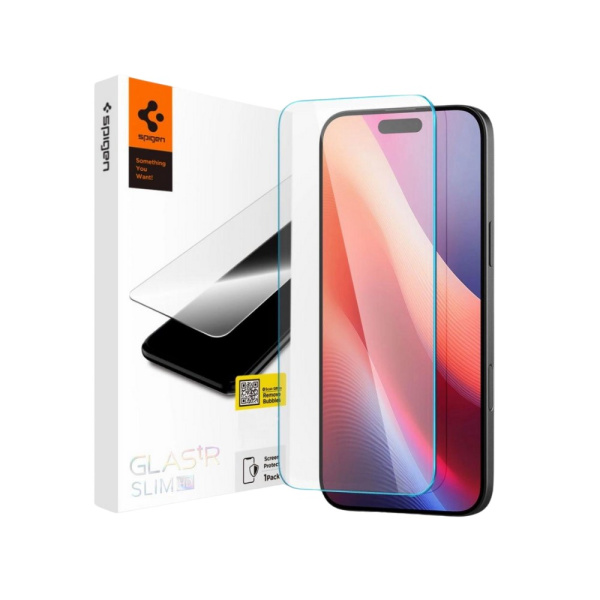 Стекло Spigen для iPhone 16/15 Glas, tR SLIM HD, (1 Pack)