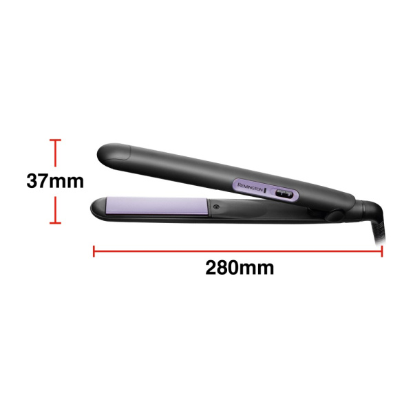 Фен + выпрямитель Remington Style Essentials набор, 2000Вт, режимов-3, фен D3010 + щипцы для волос S1450, фиолетово-черный