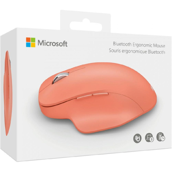 Миша Microsoft Ergonomic, BT, персиково-розовый