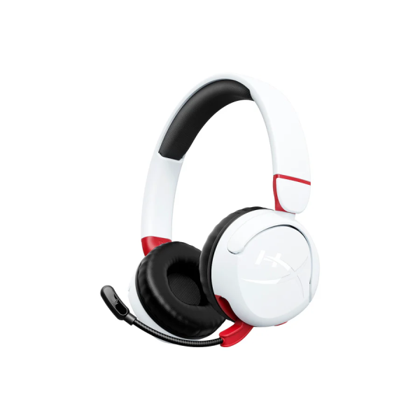 Гарнитура игровая HyperX Cloud Mini, mini-jack/BT, 1.2м, белый-красный