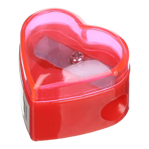 Чинка HEART з контейнером, 1 отв., пластик. корпус, асорті, KIDS Line