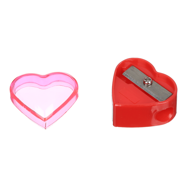 Чинка HEART з контейнером, 1 отв., пластик. корпус, асорті, KIDS Line