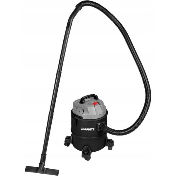 Пилосос професійний GRAPHITE 1200Вт 18кПа контейнер 20л колеса