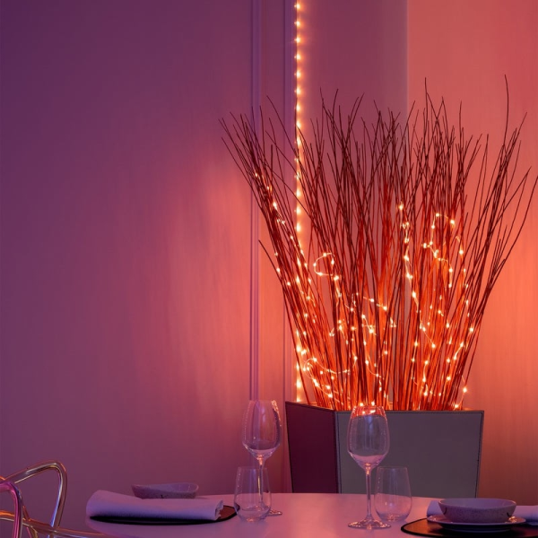 Гірлянда Smart LED Twinkly Dots Lights RGB 400 IP44 20м кабель чорний