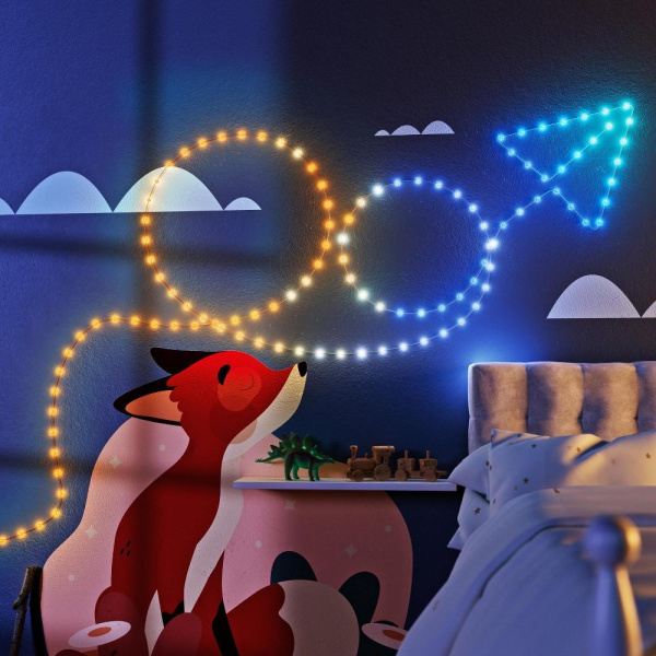 Гірлянда Smart LED Twinkly Strings Star RGB 100 IP20 6м USB-C кабель прозорий