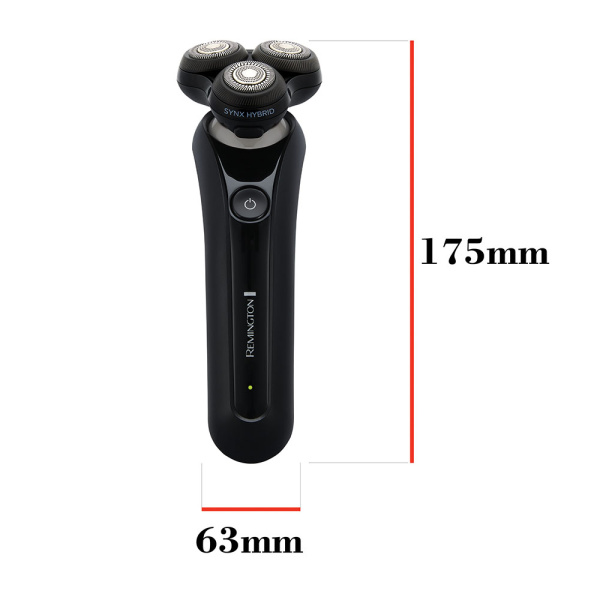 Бритва електр. Remington роторна X5 Limitless X,  бритв.головок-3, от сети, сух.+волог., тример, водонепрон., швид. зарядка, чорний