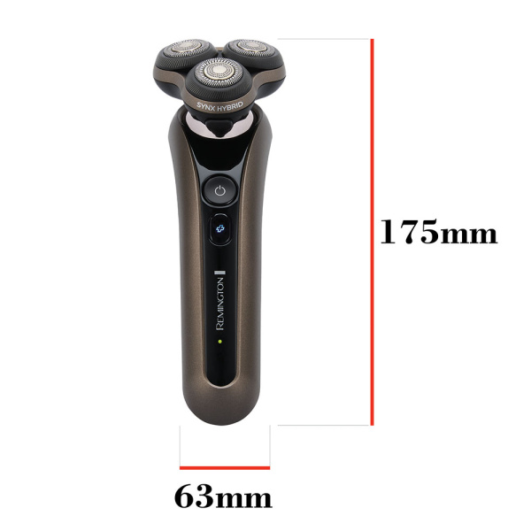 Бритва електр. Remington X9 Limitless X,  бритв.головок-3, от сети, сух.+волог., тример, водонепрон., швид. зарядка, чорно-коричн.