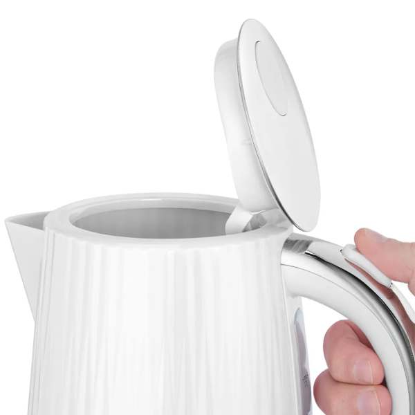 Електрочайник Russell Hobbs Eden, 1.7л, нержавіюча сталь, пластик, білий
