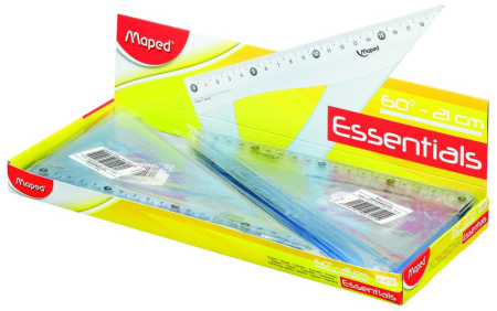 Косинець ESSENTIALS, 60гр/210мм пластик, дисплей
