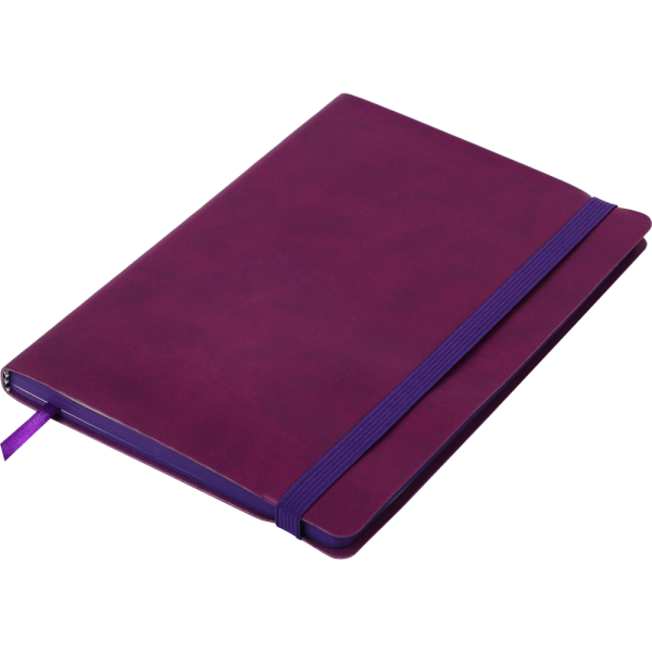 Блокнот діловий BRIEF, L2U, А5, 96 арк., нелін., марсала, шт.шкіра