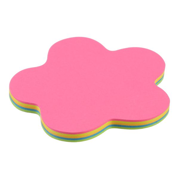 Блок для нотаток FLOWER, 50 арк., асорті, неон