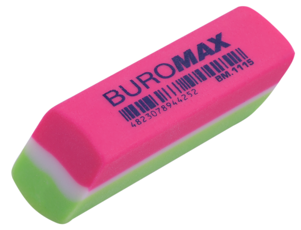 Ластик BUROMAX, прямокутний, 53x16x12mm