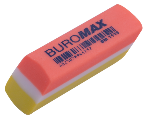 Ластик BUROMAX, прямокутний, 53x16x12mm