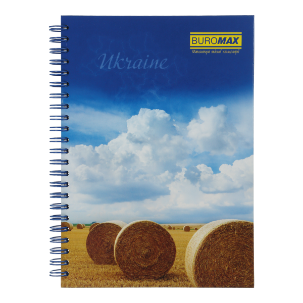 Зошит для нотаток MY COUNTRY, А5, 96 арк., клітинка, тверда обкладинка