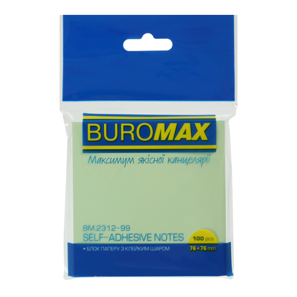 Стікери набір, 12 шт. 76ммх76мм, JOBMAX, пастель