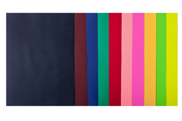 Набір кольорового паперу DARK+NEON, 10 кол., 20 арк., А4, 80 г/м²