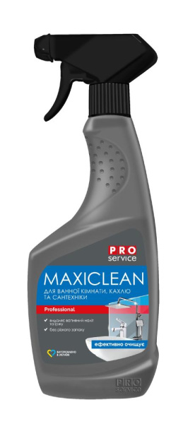 Засіб для ванної кімнати з розпилювачем  MAXICLEAN, 0,55л (15 шт/ящ)