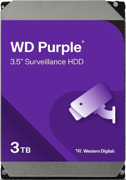 Жесткий диск WD  3TB 3.5" 256MB SATA Purple Surveillance