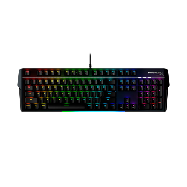 Клавиатура механическая HyperX Alloy MKW100 104key, TTC Red, USB-A, EN/UA, RGB, черный