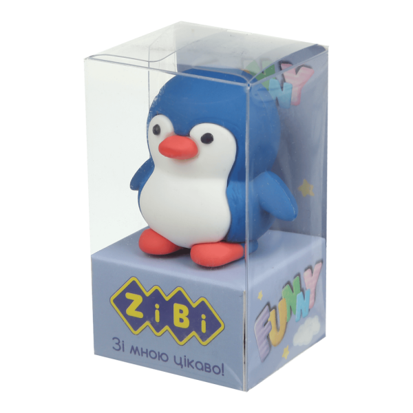 Гумка фігурка PENGUIN, 60х35х32мм, ідеї для подарунку