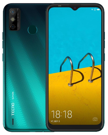 Смартфон TECNO Spark 6 Go 2/32Gb (KE5) Dual SIM Ice Jadeite