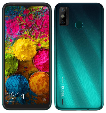 Смартфон TECNO Spark 6 Go 2/32Gb (KE5) Dual SIM Ice Jadeite