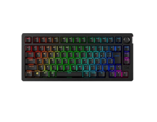 Клавіатура механічна HyperX Alloy Rise 75key, Red, USB-A/WL/BT, EN/UA, RGB, чорний