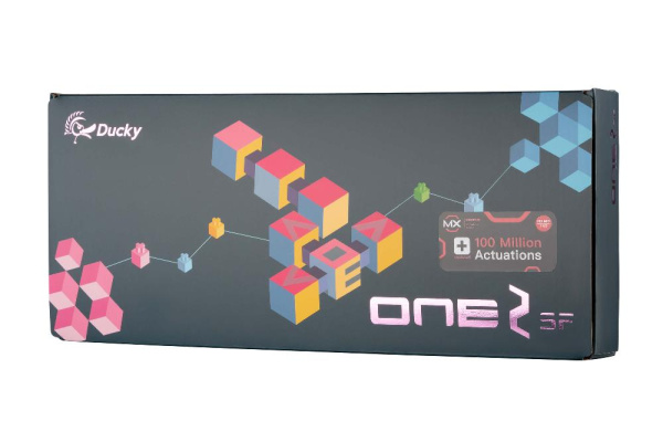 Клавіатура Ducky One 2 SF, Cherry Silent Red, RGB LED, RU, White