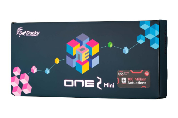 Клавіатура Ducky One 2 Mini, Cherry Silent Red, RGB LED, RU PBT, White