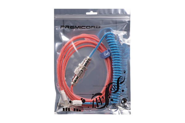 Кабель Ducky Premicord Bon Voyage, USB Type-A to Type-C, Blue