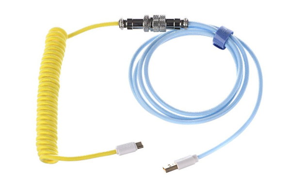 Кабель Ducky Premicord Cotton Candy, USB Type-A to Type-C, Yellow