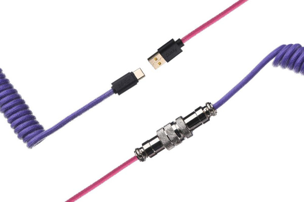 Кабель Ducky Premicord Joker, USB Type-A to Type-C, Purpule