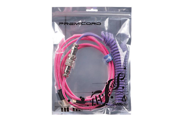 Кабель Ducky Premicord Joker, USB Type-A to Type-C, Purpule