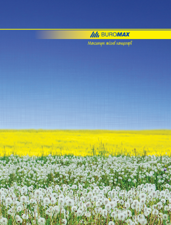 Книга канцелярська NATURE, А4, 96 арк., клітинка, офсет, тверда ламінована обкладинка, асорті